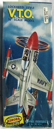 Aurora 1/48 VTO XFV-1 Pogo Vertical Take Off, 50-89 plastic model kit